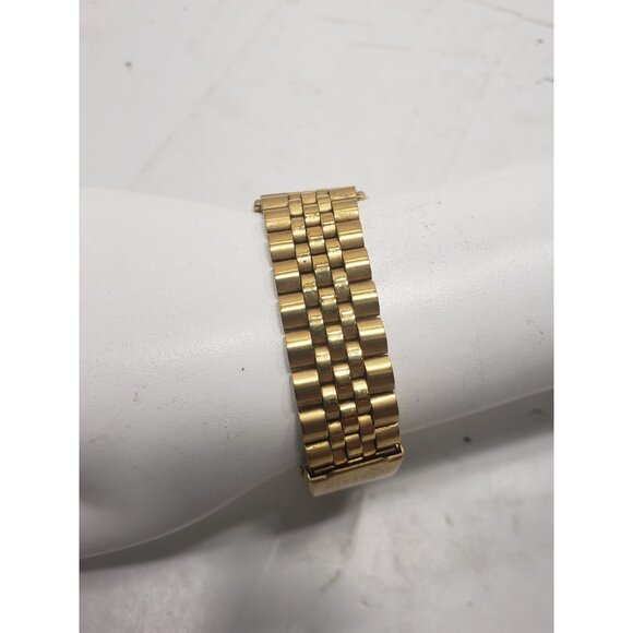 Vtg Citizen CQ Presidential Watch Men 35mm Gold Tone Day Date Pre Owned - Picture 2 of 6